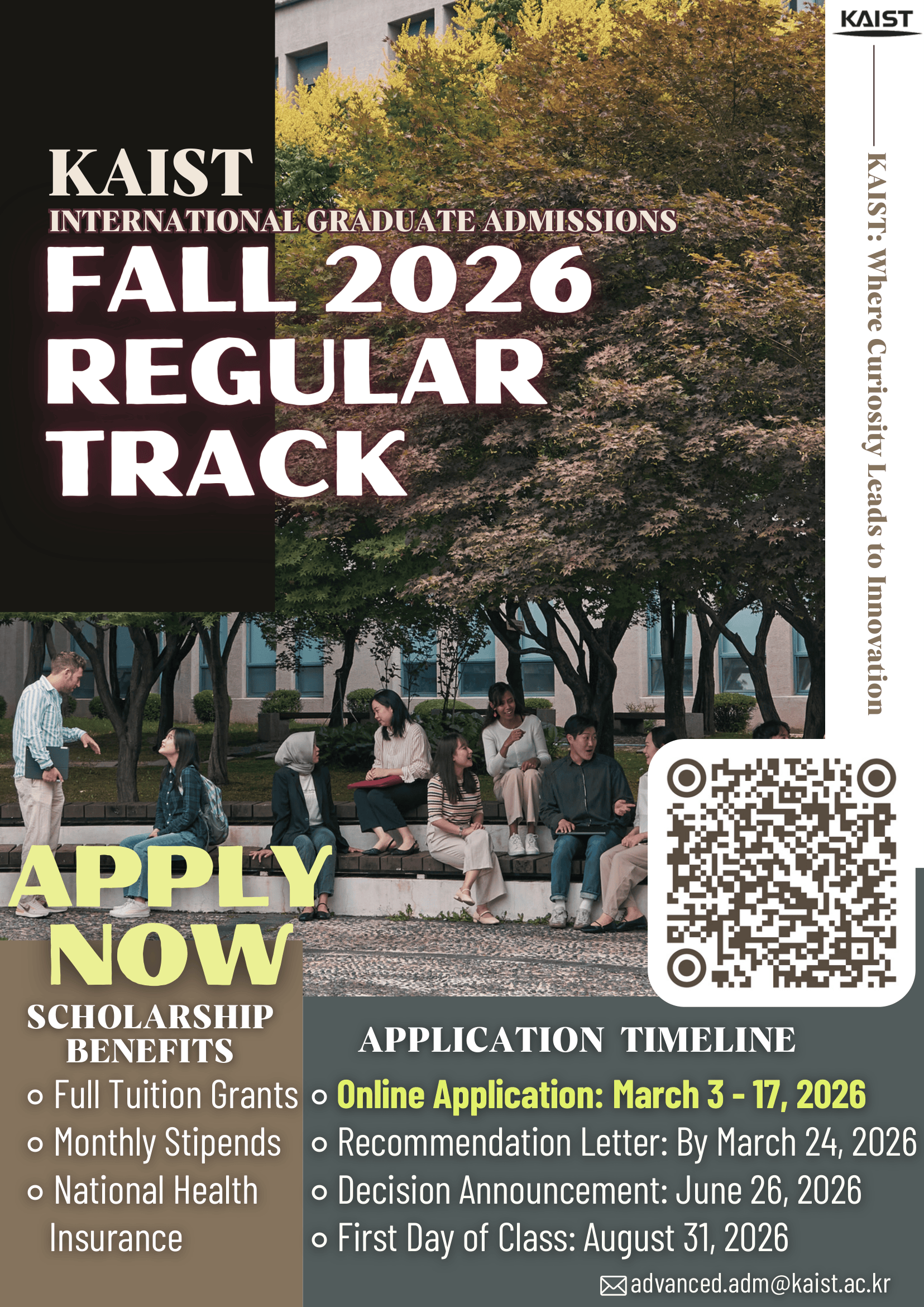 KAIST FALL 2026 Intl Graudate Admission