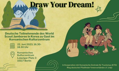 Draw Your Dream!  -  Deutsche Teilnehmende des World Scout Jamboree in Korea zu Gast im Koreanischen Kulturzentrum