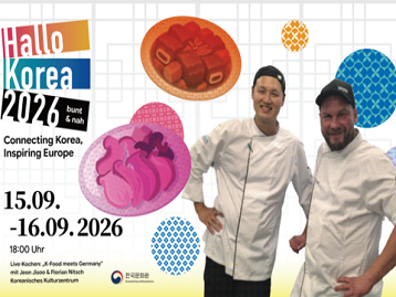 „Hallo Korea 2026 – bunt & nah“ - Live-Kochen: K-Food meets Germany